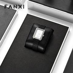 FANXI High End metal Watch Display Stand Custom PU leather Watch Display Holder