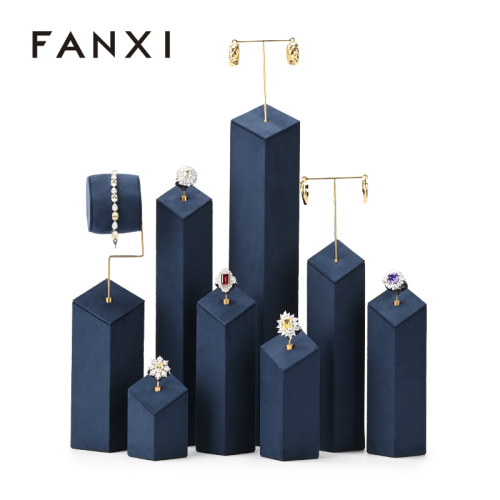 FANXI TT304 DIY professional jewelry display stand for luxury jewelry display props custom jewelry stand display set