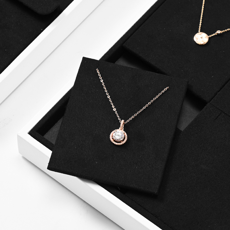 P179 Originality Black Microfiber Jewelry Tray Decoration Storage Organizer Box Necklace Earring Ring Pendant Cream Jewelry Tray
