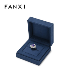 FANXI Wholesale gift boxes custom logo paper jewelry packaging boxes ring boxes