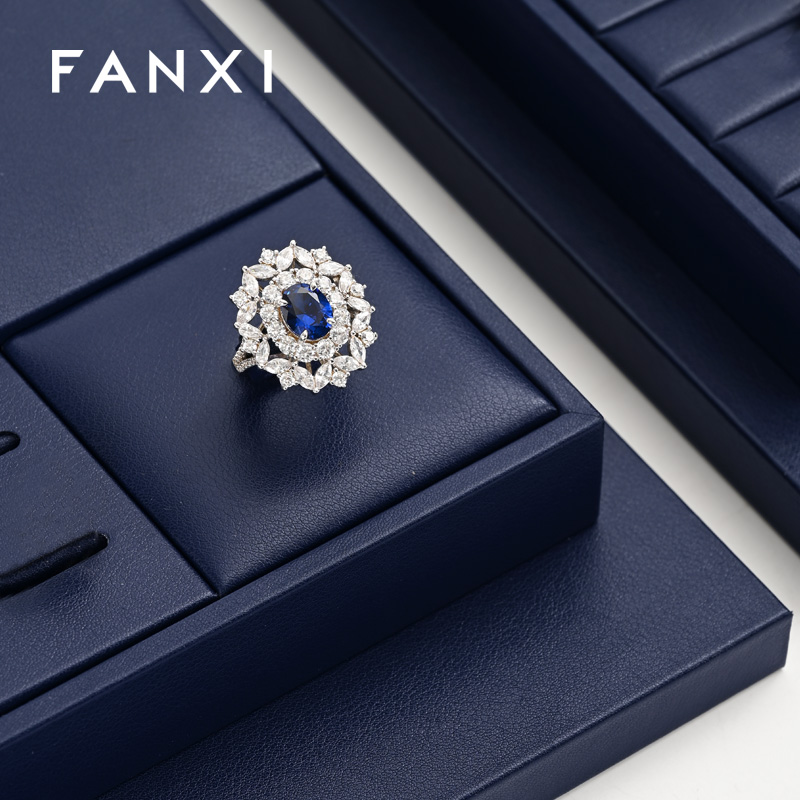 FANXI TT324 Originality Jewellery Display Tray Custom DIY Bracelet Necklace Ring Earring Holder Jewelry Display Stand Set