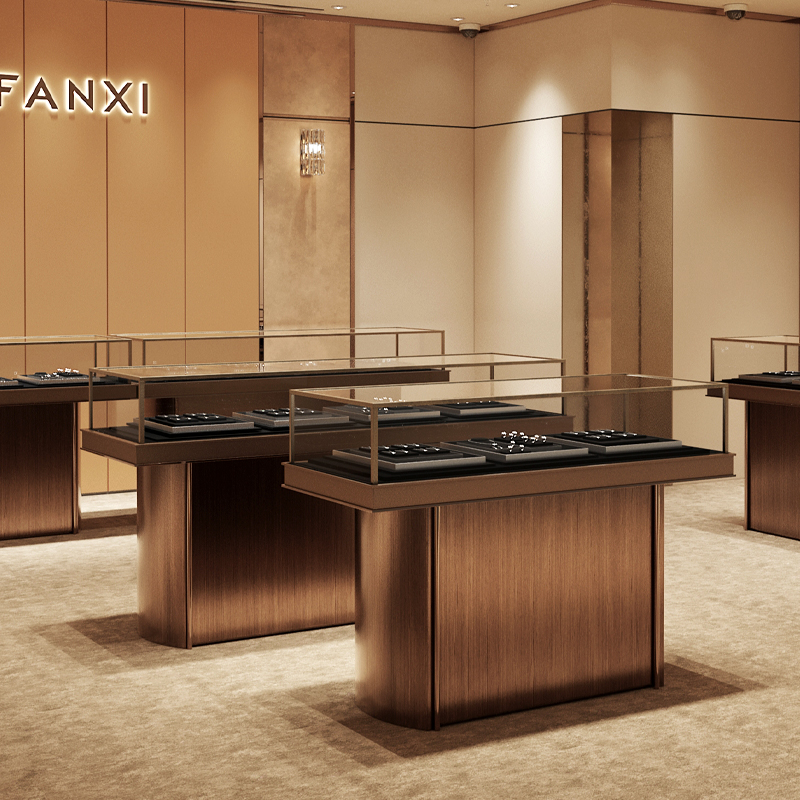 FANXI TT370 professional jewelry display stand for luxury jewelry display props custom jewelry stand display set