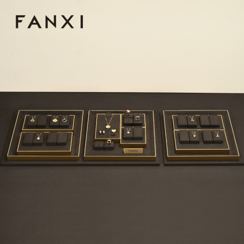 FANXI TT367 professional jewelry display stand for luxury jewelry display props custom jewelry stand display set