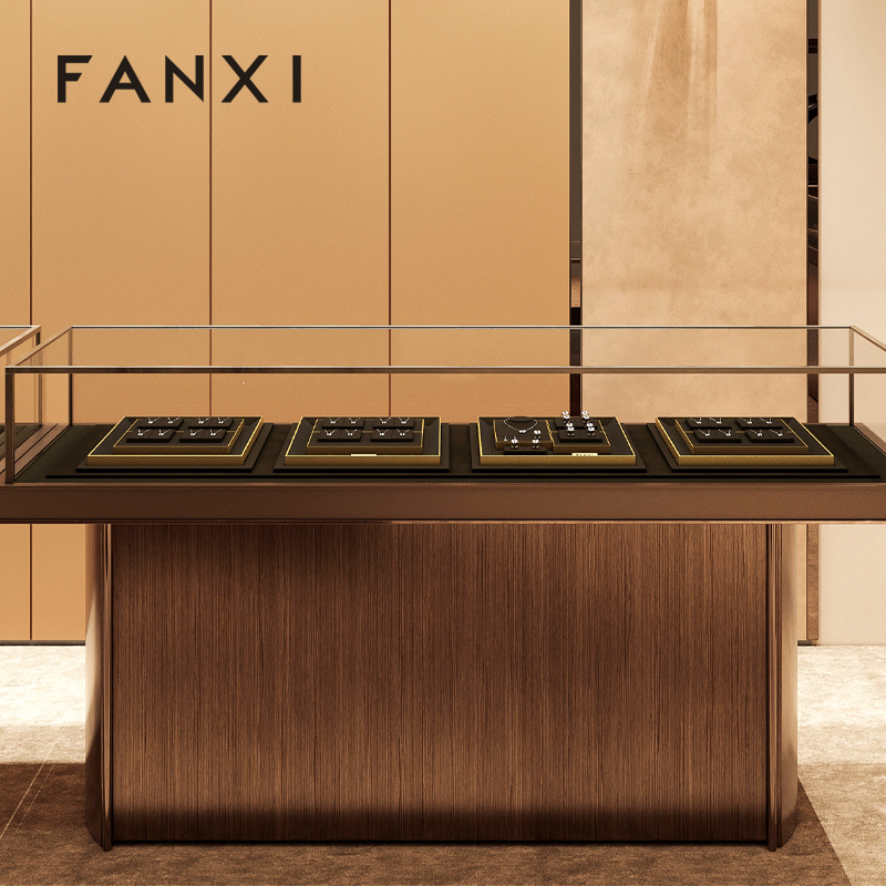 FANXI TT367 professional jewelry display stand for luxury jewelry display props custom jewelry stand display set