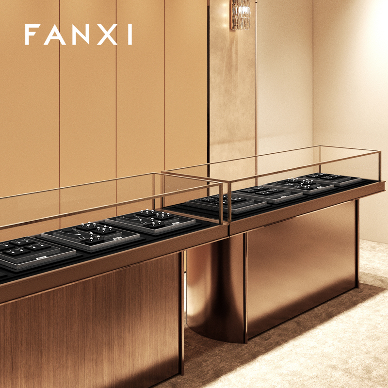 FANXI TT370 professional jewelry display stand for luxury jewelry display props custom jewelry stand display set
