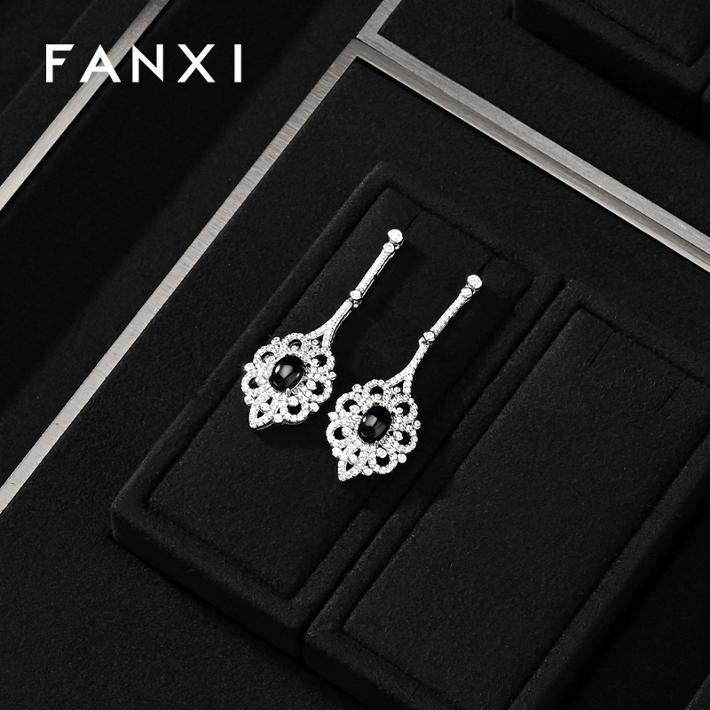 FANXI TT369 professional jewelry display stand for luxury jewelry display props custom jewelry stand display set