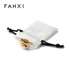 FANXI new fancy linen ring earring necklace pendant jewelry pouch