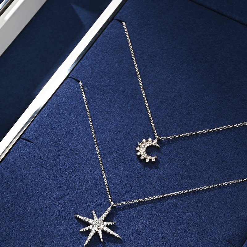FANXI JS124 Fashion jewelry displays for store luxury Microfiber jewelry display props custom metal jewelry stand display set