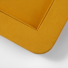 FANXI China Custom New Yellow PU Leather Jewelry Displays For Ring Earrings Bracelet Microfiber Jewelry Display Trays