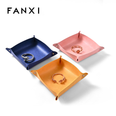 FANXI PU102 New Arrival Color PU Leather Jewelry Display Tray