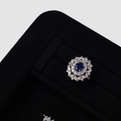 FANXI China Custom New BLACK PU Leather Jewelry Displays For Ring Earrings Bracelet Microfiber Jewelry Display Trays