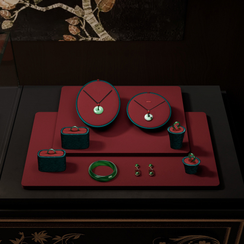 FANXI Original jewelry display set luxury jewellery display stands sets for window showcase props