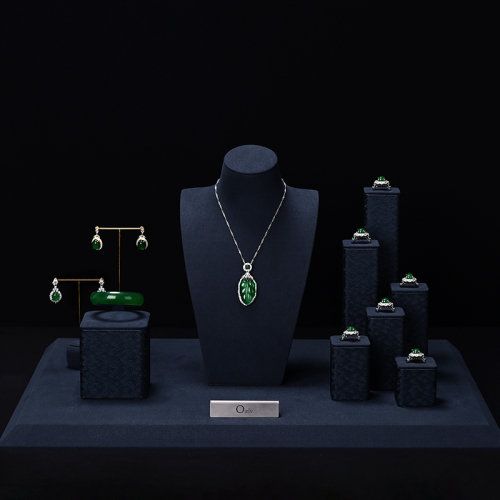 FANXI Original jewelry display set luxury jewellery display stands sets for window showcase props