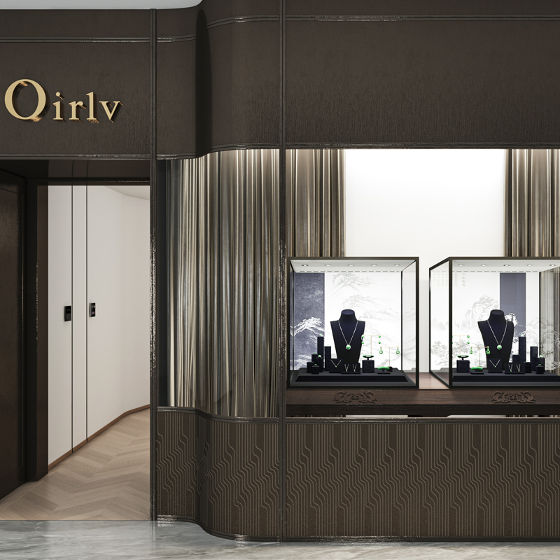 FANXI Original jewelry display set luxury jewellery display stands sets for window showcase props