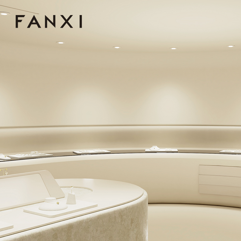 FANXI New arrival microfiber necklace bust display with different color