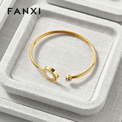 FANXI P199-202 Customized microfiber linen jewelry display tray Original necklace bracelet jewelry storage rack