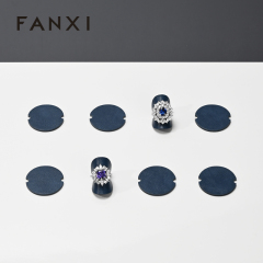 FANXI PJ002 Circular PU leather ring piece creative multi-color leather ring counter display props