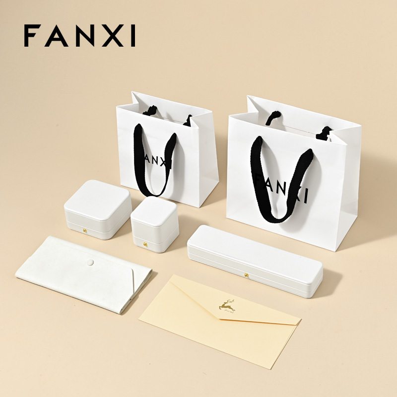FANXI D065 Jewelry Gift Bag Jewelry Storage Bag Handbag Black Ribbon Jewelry Bag Packaging Bag Customization
