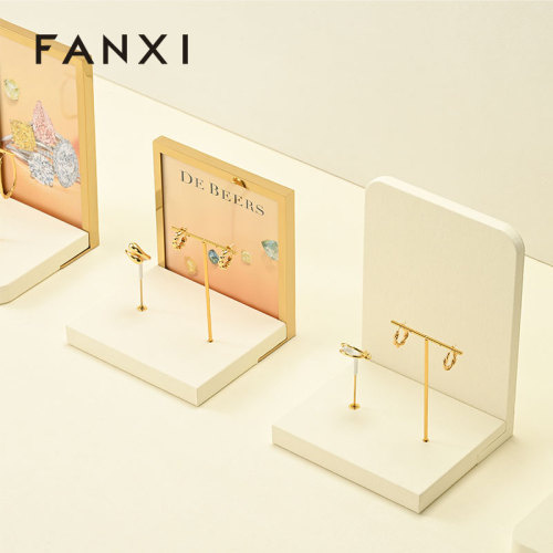 FANXI TT499 Hot-selling Jewelry Window Display Props Microfiber Metal Bracelet Display Tray Jewelry Display Stand