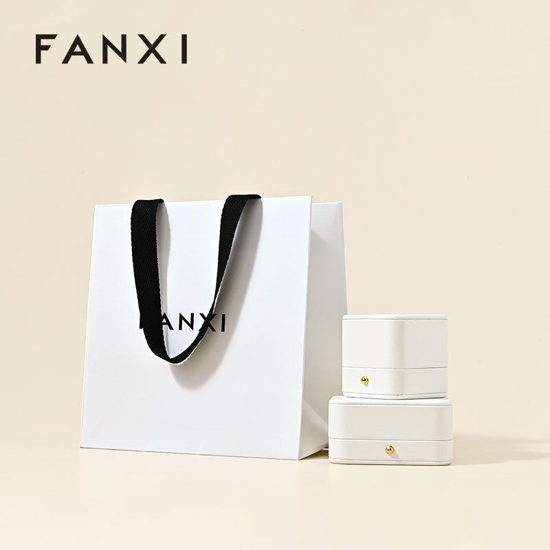 FANXI D067 Special Paper Jewelry Bags Custom Printed Logo Jewelry Gift Packaging Bags