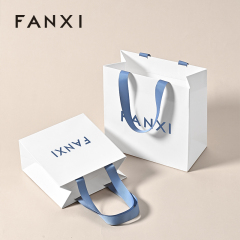 FANXI D064 Special Paper Jewelry Bags Custom Printed Logo Jewelry Gift Packaging Bags