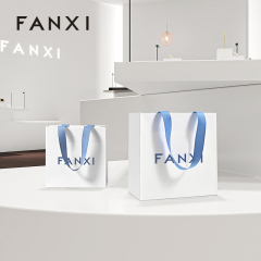 FANXI D064 Special Paper Jewelry Bags Custom Printed Logo Jewelry Gift Packaging Bags