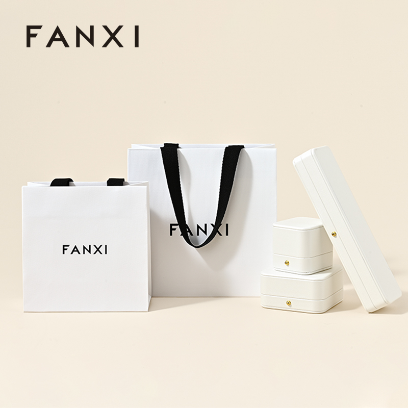 FANXI D067 Special Paper Jewelry Bags Custom Printed Logo Jewelry Gift Packaging Bags
