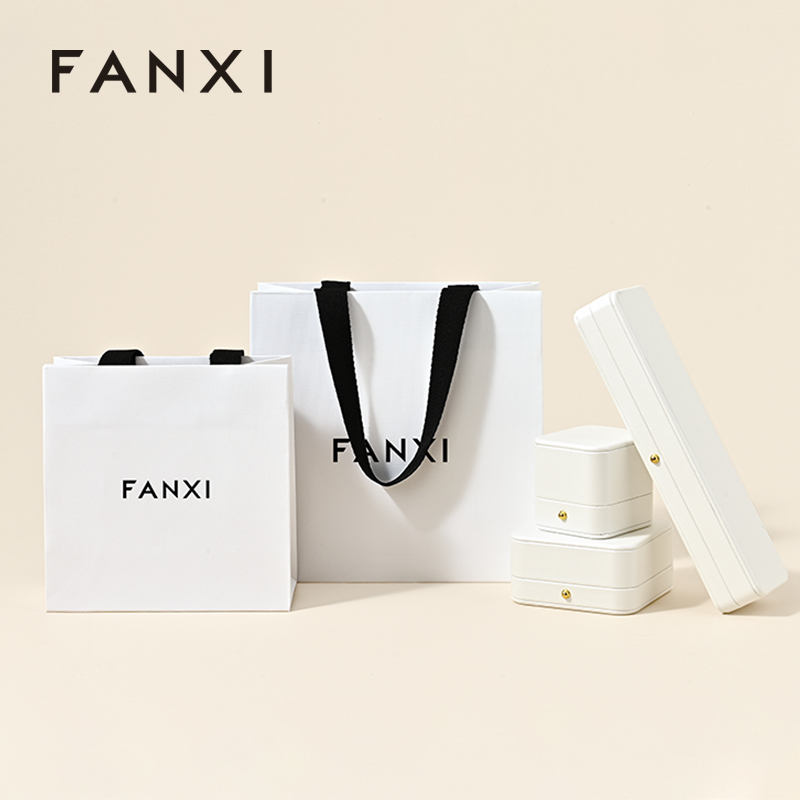 FANXI D067 Special Paper Jewelry Bags Custom Printed Logo Jewelry Gift Packaging Bags