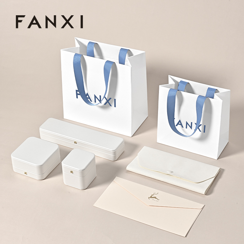 FANXI D064 Special Paper Jewelry Bags Custom Printed Logo Jewelry Gift Packaging Bags