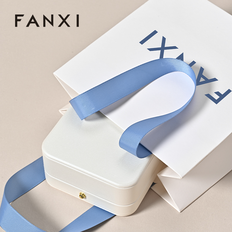 FANXI D064 Special Paper Jewelry Bags Custom Printed Logo Jewelry Gift Packaging Bags