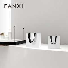 FANXI D067 Special Paper Jewelry Bags Custom Printed Logo Jewelry Gift Packaging Bags