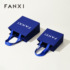 FANXI D069 High Quality Paper Shopping Bag Wholesale Printed Retail Gift Craft Jewelry Cosmetic Packaging Paper Bags with Logo