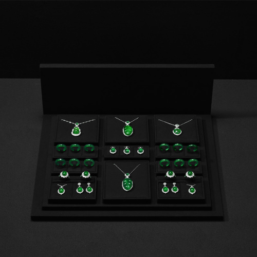 FANXI TT268 Window Display Showcase for Jewelry Tray Organizer Jewelry Stand Display Set