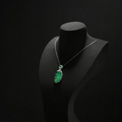 FANXI RX093 Microfiber Necklace Bust Display Six Colour Microfiber Jewelry Bust Necklaces Window Display Jewelry Display Mannequin