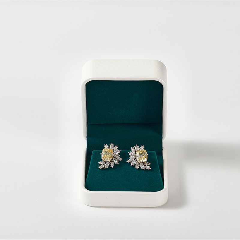 FANXI Custom Logo PU Leather Earring Stud Boxs and Packaging Jewelry Gift Box