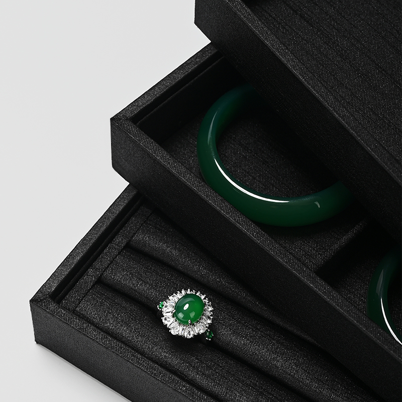 FANXI P203 Jewelry tray high-end jadeite jewelry display tray Thai silk bracelet ring necklace storage tray