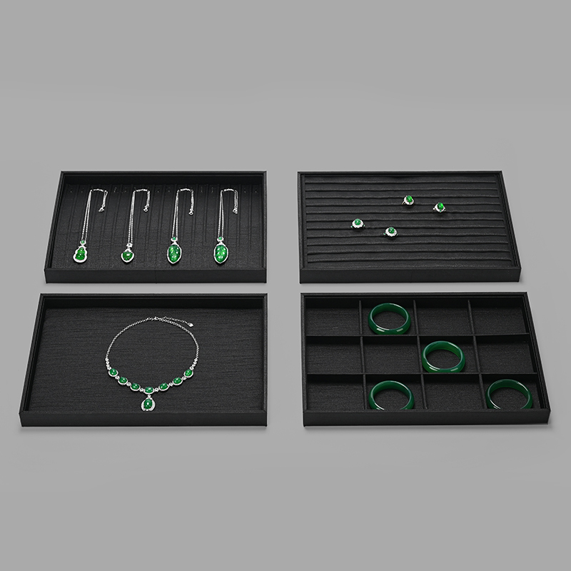 FANXI P203 Jewelry tray high-end jadeite jewelry display tray Thai silk bracelet ring necklace storage tray