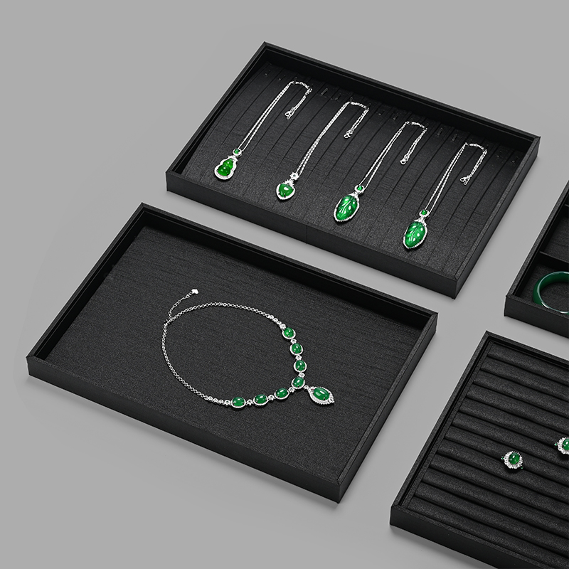 FANXI P203 Jewelry tray high-end jadeite jewelry display tray Thai silk bracelet ring necklace storage tray