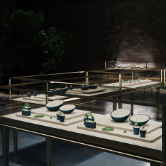 FANXI Original jewelry display set luxury jewellery display stands sets for window showcase props