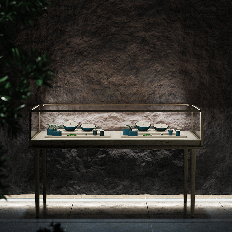 FANXI Original jewelry display set luxury jewellery display stands sets for window showcase props