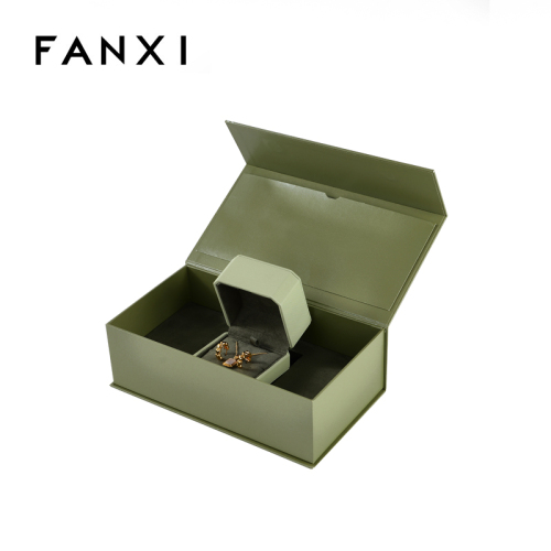 FANXI Custom Size Recyclable Cardboard Paper Hard Rigid Magnet Box Packaging Luxury Magnetic Gift Box with Magnetic Lid