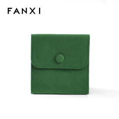FANXI Fashion Envelope Jewelry Pouch Bag Microfiber Jewelry Packaging Bags Gift for Jewelry Bags for Women