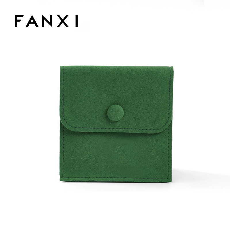 FANXI Fashion Envelope Jewelry Pouch Bag Microfiber Jewelry Packaging Bags Gift for Jewelry Bags for Women
