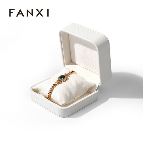 FANXI Eco Friendly Jewelry Packing Boxes Ring Necklace Bracelet Case Jewelry Boxes Bracelet Bangle Box with Pillow Inside