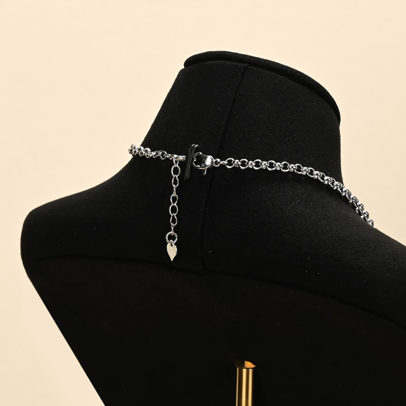 FANXI RX096 Luxury Microfiber Silk Jewelry Mannequins Necklace Display Stand Bust