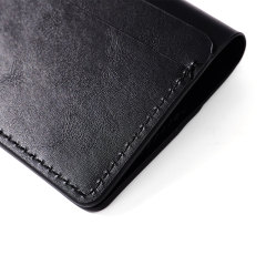 FANXI Luxury Black Folding Jewelry Storage Pouch Stylish Bag for Necklaces and Earrings