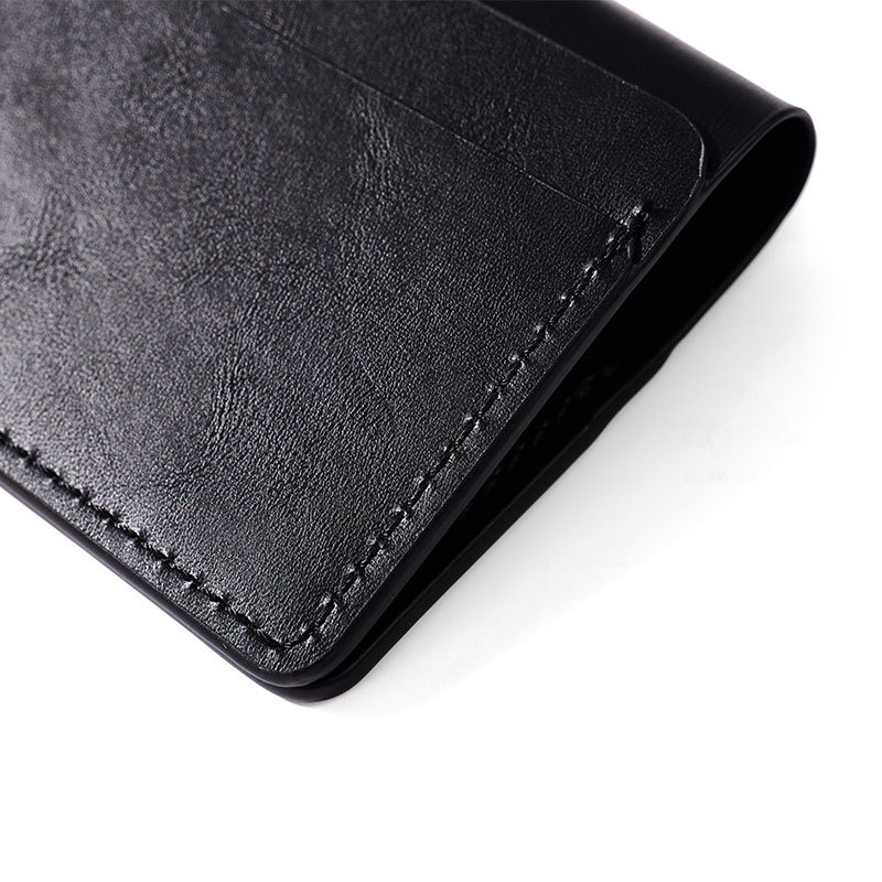 FANXI Luxury Black Folding Jewelry Storage Pouch Stylish Bag for Necklaces and Earrings