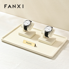 FANXI P199-202 Custom Luxury Ring Tray Display Stand Jewelry Organizer Jewellery Trays for Jewelry