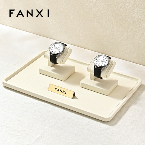 FANXI P199-202 Custom Luxury Ring Tray Display Stand Jewelry Organizer Jewellery Trays for Jewelry