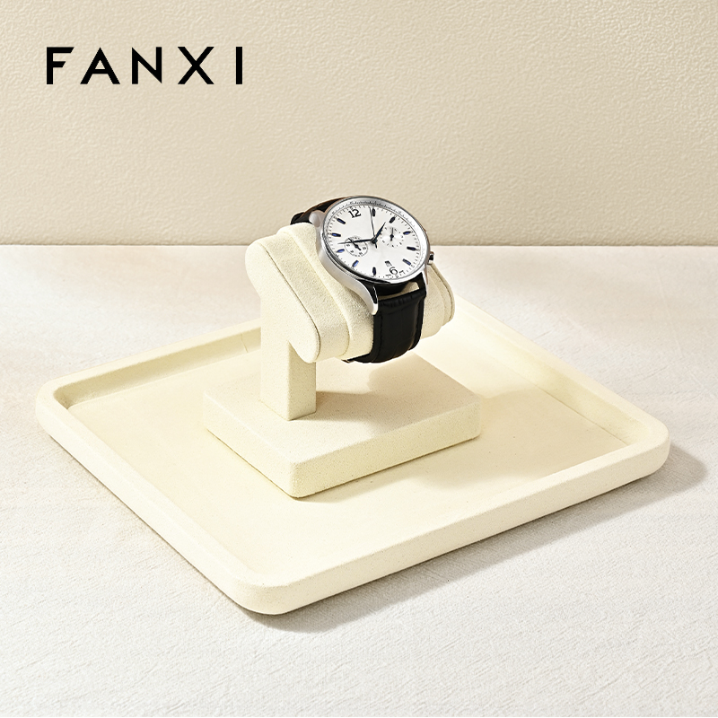 FANXI P199-202 Custom Luxury Ring Tray Display Stand Jewelry Organizer Jewellery Trays for Jewelry